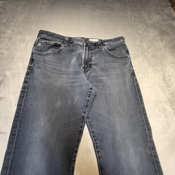 AG Adriano Goldschmied Jeans Mens 34x27 The Graduate Denim 360 Made USA Gray - Picture 2 of 12